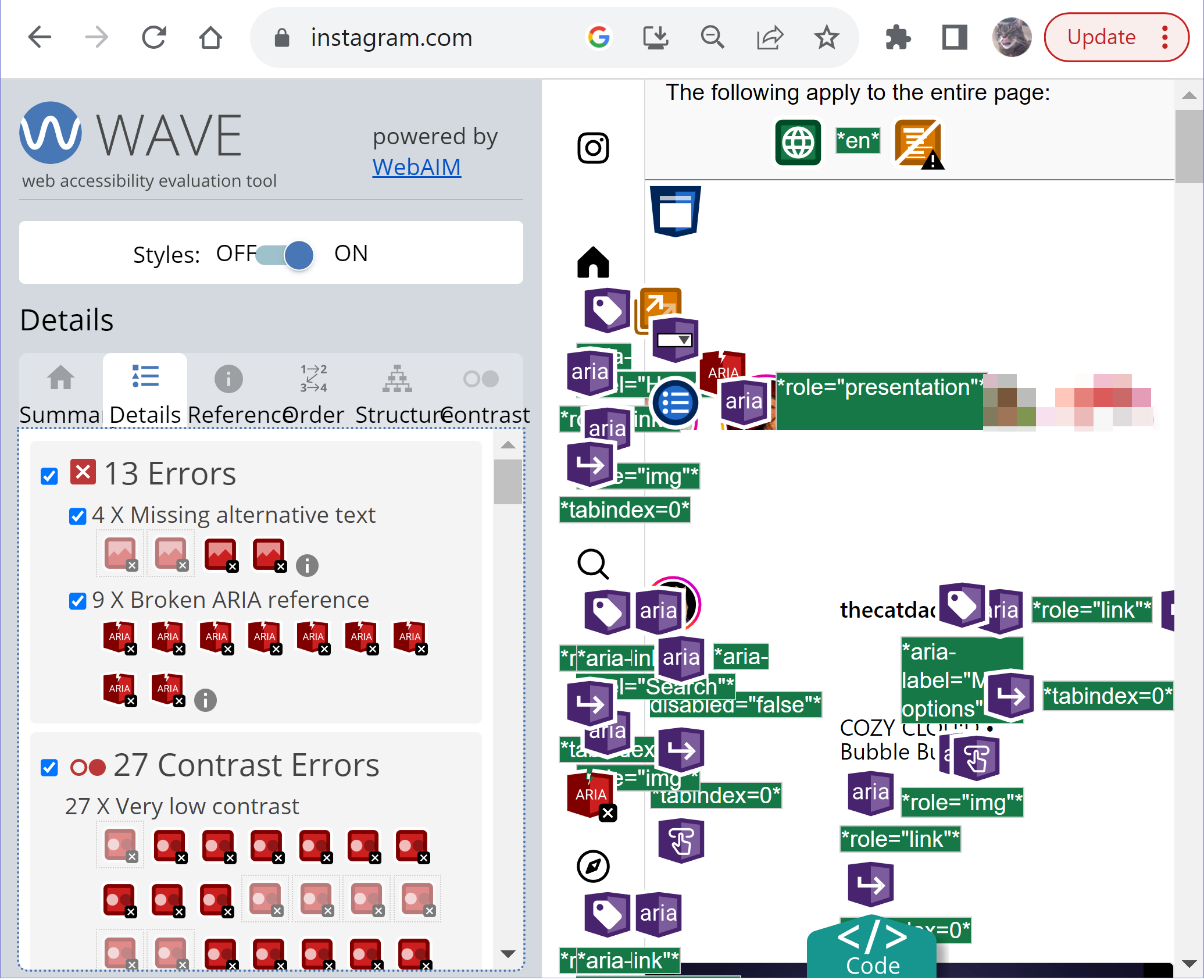 wave details tab